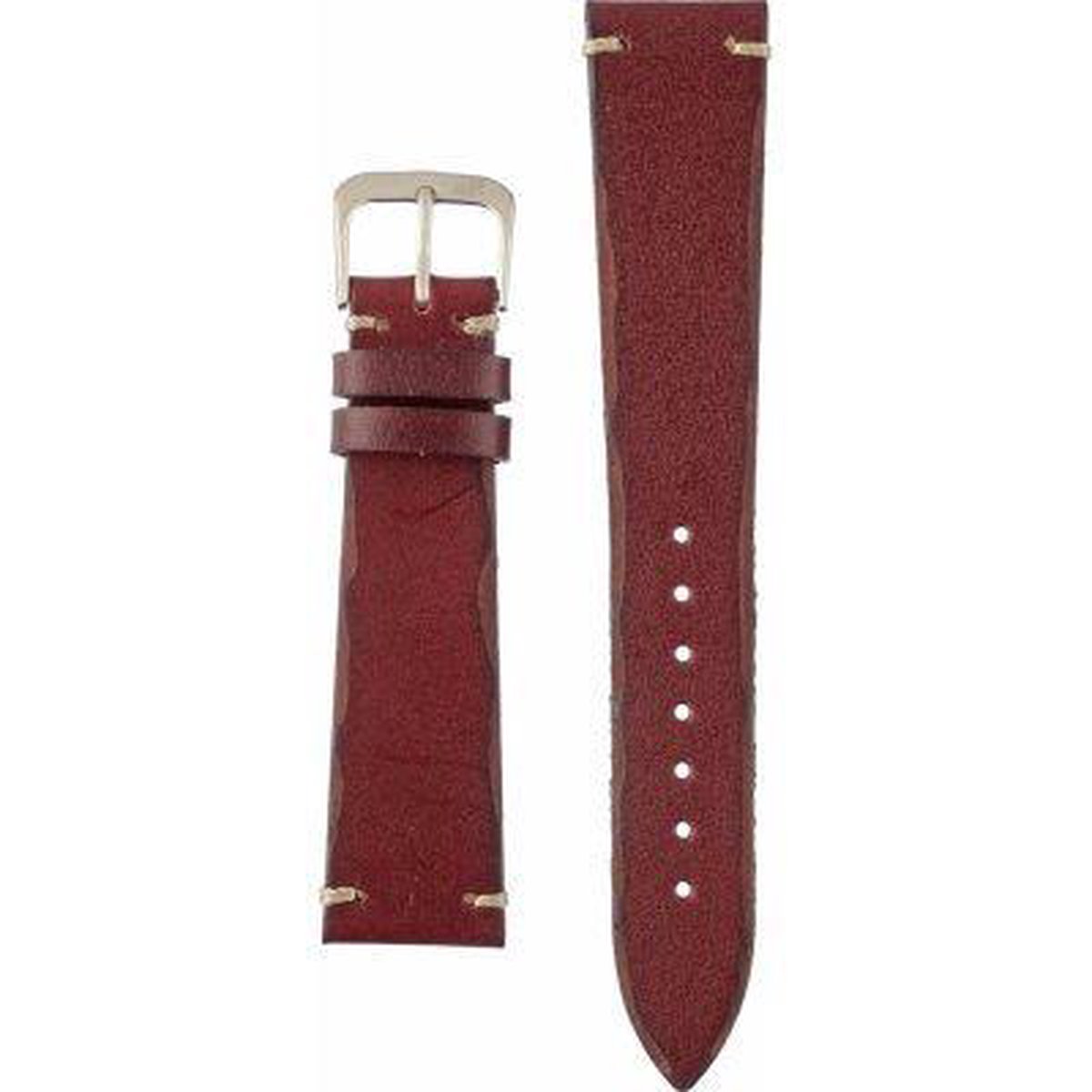 Morellato Horlogebandje - Morellato horlogeband X5278 Vintage - leer - Rood - bandbreedte 20.00 mm