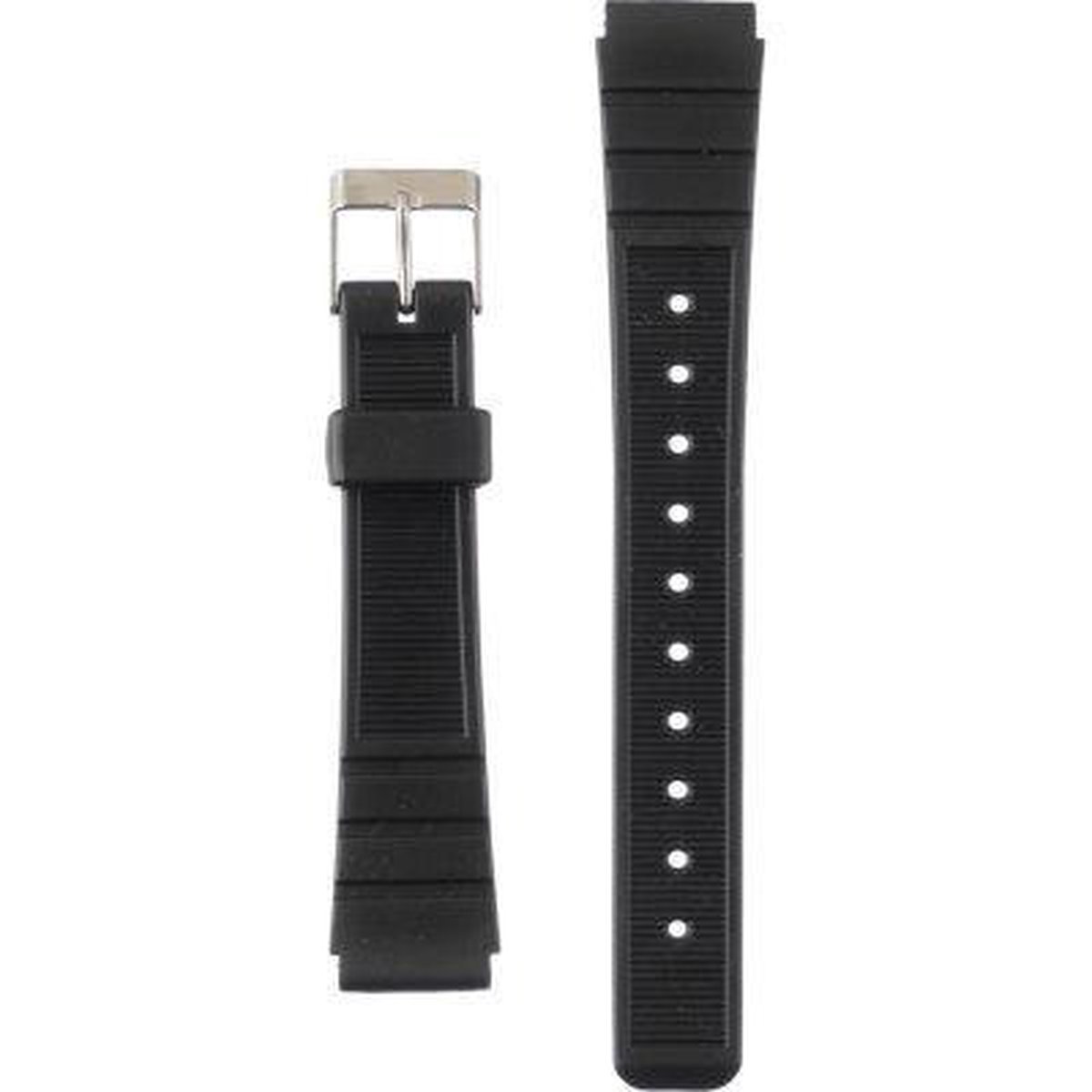 Morellato Horlogebandje - Morellato horlogeband Dayton - Silicone - Zwart - bandbreedte 19.00 mm