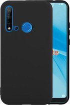 Huawei P20 Lite 2019 hoesje zwart siliconen case hoes cover hoesje