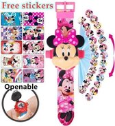 Minnie Mouse Horloge - Meisjes Horloge - Mickey Projector horloge - Kinder horloge - Kids Watch