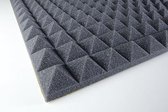 Geluidsisolatie platen  Piramide Antraciet  voor Studio, hobby en meer, 100x50x3cm zelfklevend