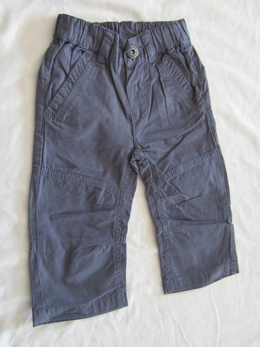 dirkje , zomer lange broek , jongen, grijst , katoen , 18 maand 86