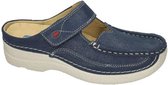 Wolky Dames Slipper - Roll Slipper 0622715-820 Jeansblauw - Maat 36