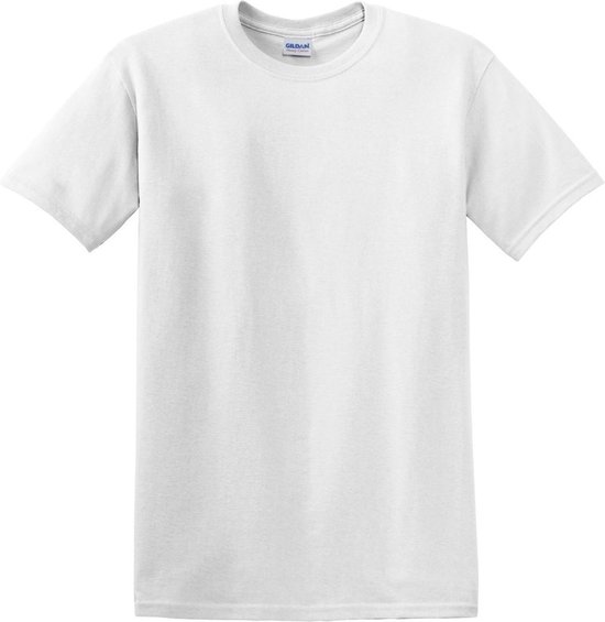 5x T-shirt Gildan 5000 Heavy Cotton - blanc - L | bol.com