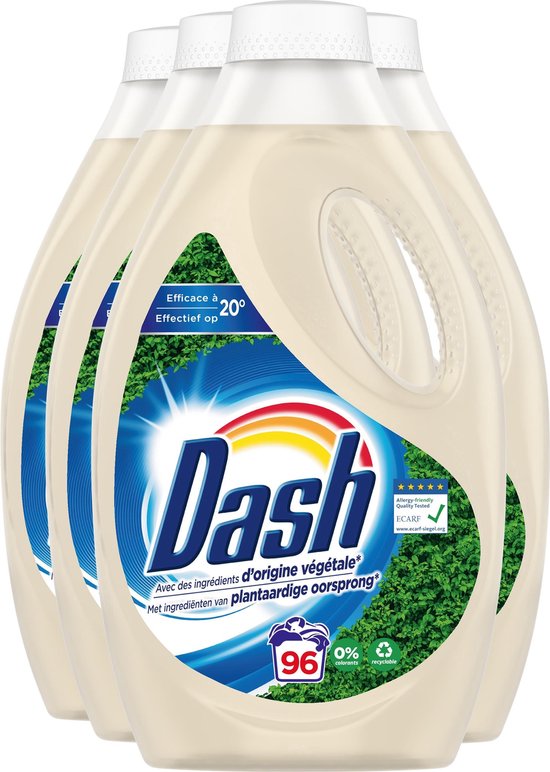 4x Dash Plantaardig Vloeibaar Wasmiddel 1320 ml