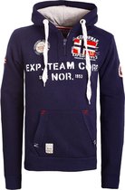 Geographical Norway Hoodie Capuchon Blauw Goptaine - L
