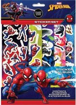 Spider-man sticker set - Stickerset ''Spiderman'' - arvel - 5 stickervellen - Stickerboek - Spiderman - Stickers - Knutselen - Stickervellen - Spiderman speelgoed - Knutselen meisj
