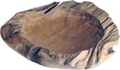 Houten schaal - Teakhout - 100% natuurproduct - 30x30x8 cm