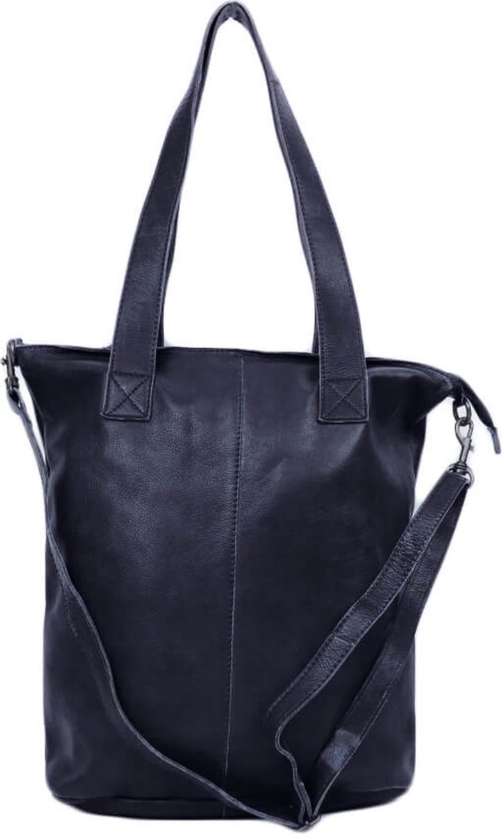 Bear Design Juul Leren Shopper - Donkerblauw