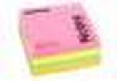 Notitieblok SPLS 76x76 neonkleuren/bl400