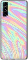 Samsung Galaxy S21 Plus - Smart cover - Transparant - Holographic