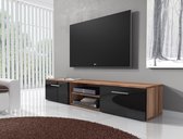TV-Meubel Basura I - Zwart - Eiken - 160 cm - ACTIE