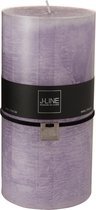 J-Line Cilinderkaars Lavendel Xxl Cm-140U - 6 stuks