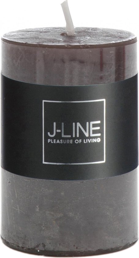 J-Line cilinderkaars - zwart - 18U - small - 6 stuks
