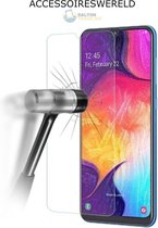 Bookcase + Screen Protector - Samsung Galaxy A3 2017 - Portemonnee hoesje met glas plaatje - Wit