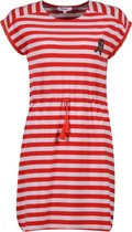 Woody jurk/strandkleedje – rood-wit gestreept – hond - 201-1-DTA-T/960 – maat 128