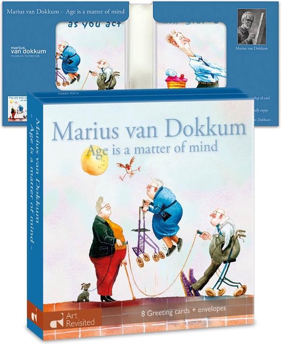 Kaartenmapje Marius van Dokkum – Age is a matter of mind 8 stuks