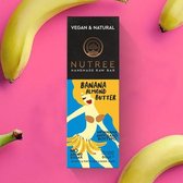 Nutree Gezonde tussendoortje - Banaan & Amandelboter - Raw - Vegan - 60g - 12 stuks