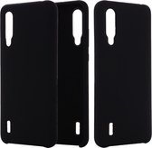Effen kleur Vloeibare siliconen valbestendige beschermhoes voor Xiaomi Mi CC9 (zwart)