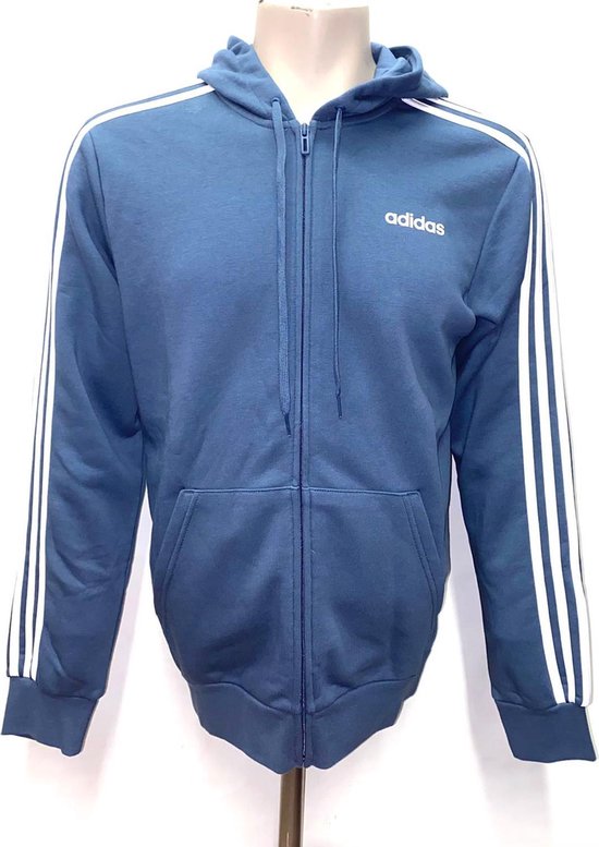 Adidas Vest - Blauw, Wit - Maat M | bol.com