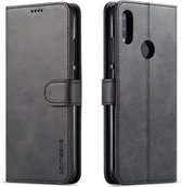 LC.IMEEKE voor Xiaomi Redmi 7 kalfsleer Horizontale flip lederen tas, met houder & kaartsleuven & portemonnee (zwart)