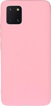 Voor Galaxy M60S / A81 / note 10 Lite effen kleur mat TPU telefoonhoes (magenta)