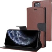 Voor iPhone 11 Pro MERCURY GOOSPERY FANCY DAGBOEK Horizontale flip lederen tas met houder & kaartsleuven en portemonnee (bruin)