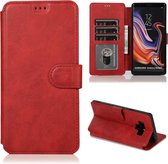 Voor Samsung Galaxy Note9 Kalfs Textuur Magnetische Gesp Horizontale Flip Leren Case met Houder & Kaartsleuven & Portemonnee & Fotolijst (Rood)