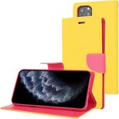 Voor iPhone 11 Pro MERCURY GOOSPERY FANCY DAGBOEK Horizontale flip lederen tas met houder & kaartsleuven en portemonnee (geel)