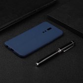 Voor OPPO Reno Z Candy Color TPU Case (blauw)