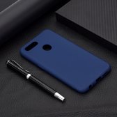 Voor OPPO A7 Candy Color TPU Case (blauw)