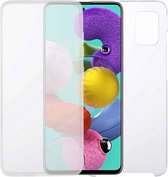 Voor Samsung Galaxy A51 PC + TPU Ultradunne dubbelzijdige all-inclusive transparante hoes