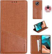 Voor Xiaomi Redmi K30 Pro MUXMA MX109 horizontale flip lederen tas met houder en kaartsleuf en portemonnee (bruin)