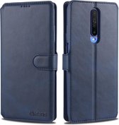 Voor Xiaomi Redmi K30 AZNS kalfsleer horizontale flip lederen tas, met houder & kaartsleuven & portemonnee & fotolijst (blauw)