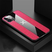 Voor iPhone 11 XINLI stiksels Textue schokbestendige TPU beschermhoes (rood)