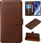 Voor Xiaomi Mi 9 Pro Classic Calf Texture Horizontaal Flip PU lederen tas, met houder & kaartsleuven & portemonnee (bruin)
