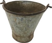 old iron bucket | ø30x35 | grijs
