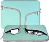 Laptophoes 13 tot 13,3 inch - Mint Groen - Laptoptas Dames / Heren - Waterafstotend - Tas Voor Laptop 12 Inch - Hoes met Ritssluiting