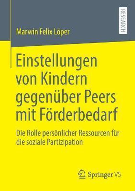 Einstellungen von Kindern gegenueber Peers mit Foerderbedarf, Marwin ...