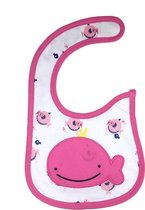 Slab - walvis - baby - slabber - organisch katoen - klittenband