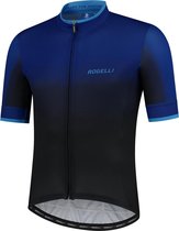 Rogelli Wielershirt KM Horizon Zwart/Blauw XL