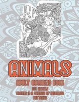 Animals - Adult Coloring Book - 200 Animals designs in a variety of intricate patterns