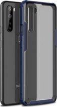 OnePlus Nord Hoesje - Mobigear - Shockproof Serie - Hard Kunststof Backcover - Blauw - Hoesje Geschikt Voor OnePlus Nord