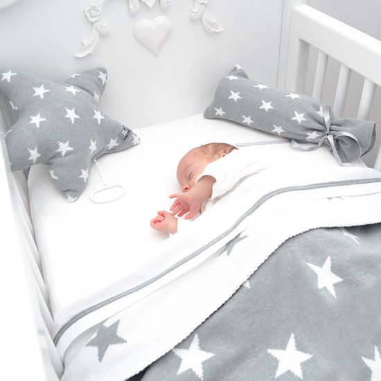 Baby's Only Gebreide wiegdeken - Baby deken Star - Baby Roze/Wit van Baby's Only — afbeelding 4