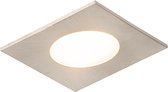 QAZQA simply - Moderne LED Inbouwspot - 1 lichts - L 83 mm - Staal - Woonkamer | Slaapkamer | Keuken
