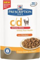 Hill's feline c/d urinary stress kip - 85 gr - 12 stuks