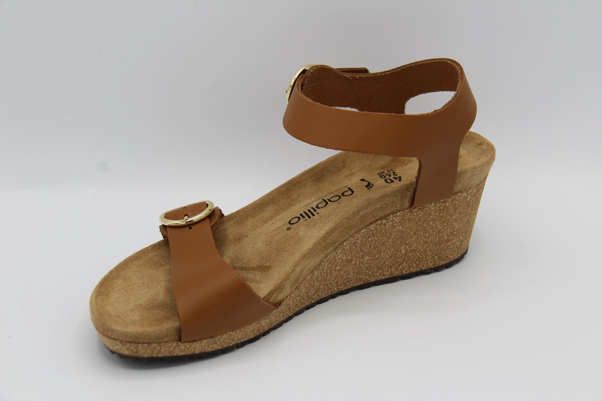 Papillio/ birkenstock- soley ring buckle- bruin sandaal sleehak- narrow-  maat 38 | bol.com