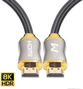 HDMI Kabel 1.5 Meter 2.1 Ultra HD 4K High Speed Gold Plated - High Speed Cable - 4K (60 Hz) - TV - DVD - Laptop - Tablet - PC - Beeldscherm - Beamer - Wilsem ®