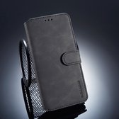 DG.MING Retro Oil Side Horizontal Flip Case voor Huawei Mate 20, met houder & kaartsleuven & portemonnee (zwart)