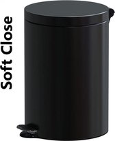 Pedaalemmer Soft Close Freedom Fresh zwart 20 liter